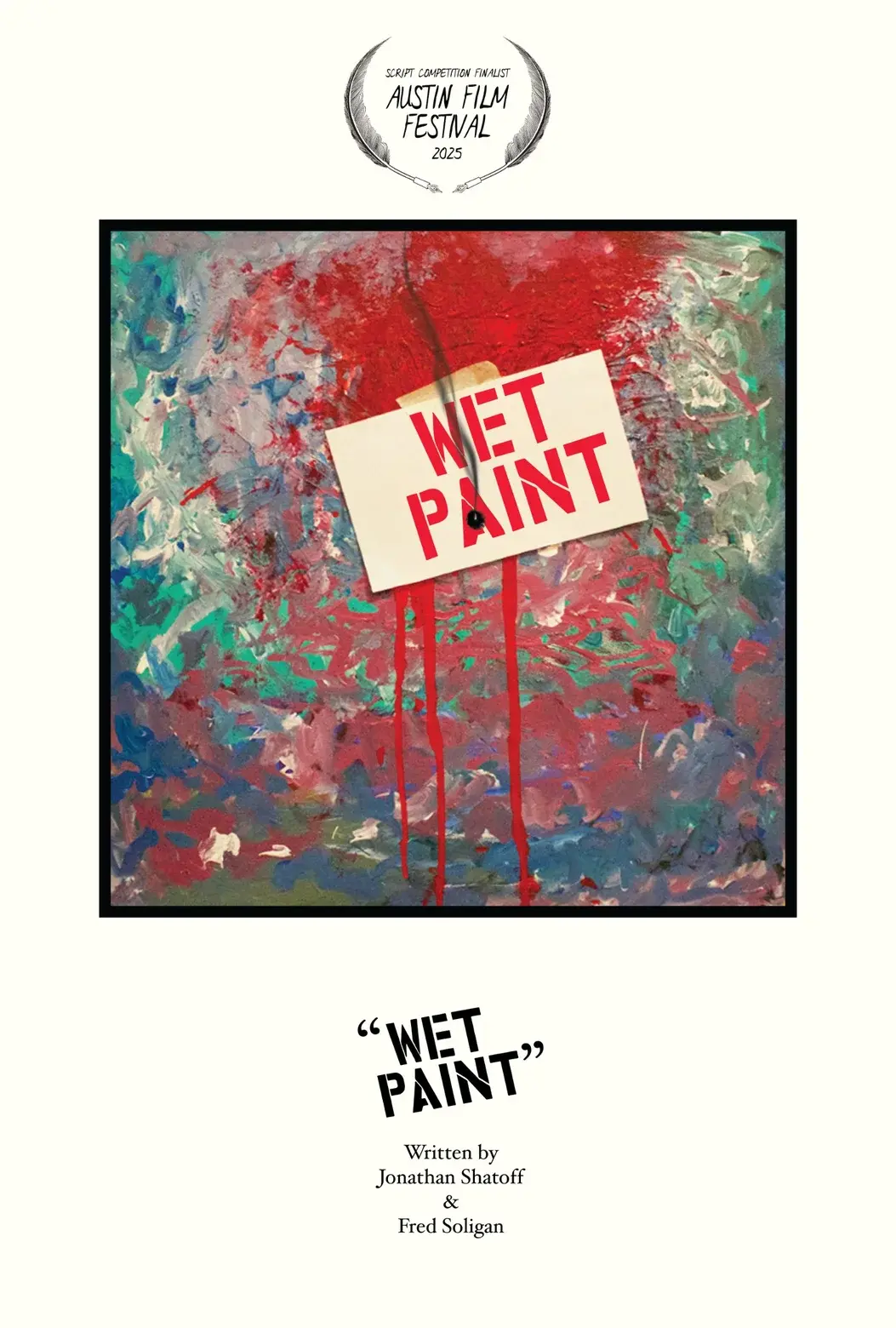 Key art for the screenplay Wet Paint