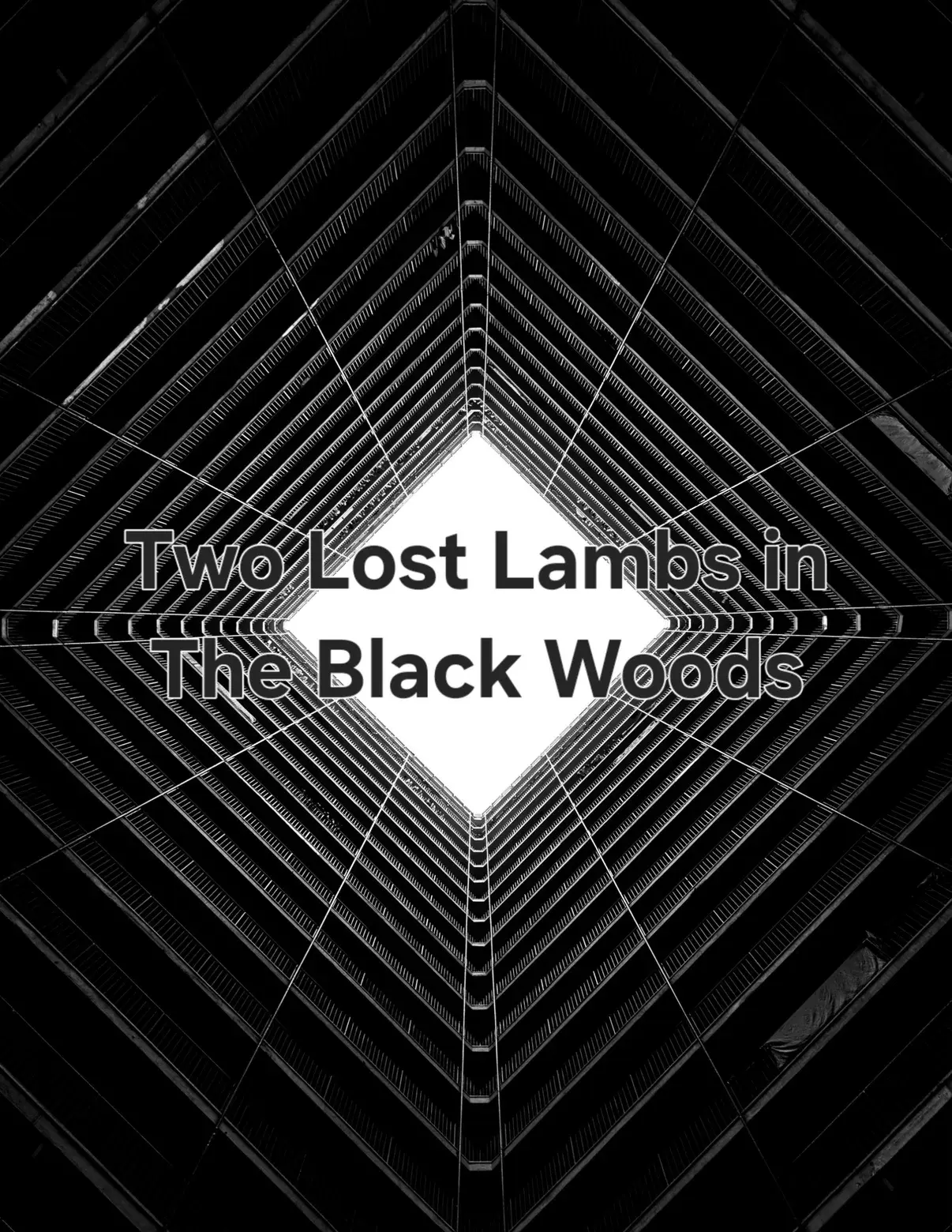 Key art for the screenplay Two Lost Lambs in The Black Woods