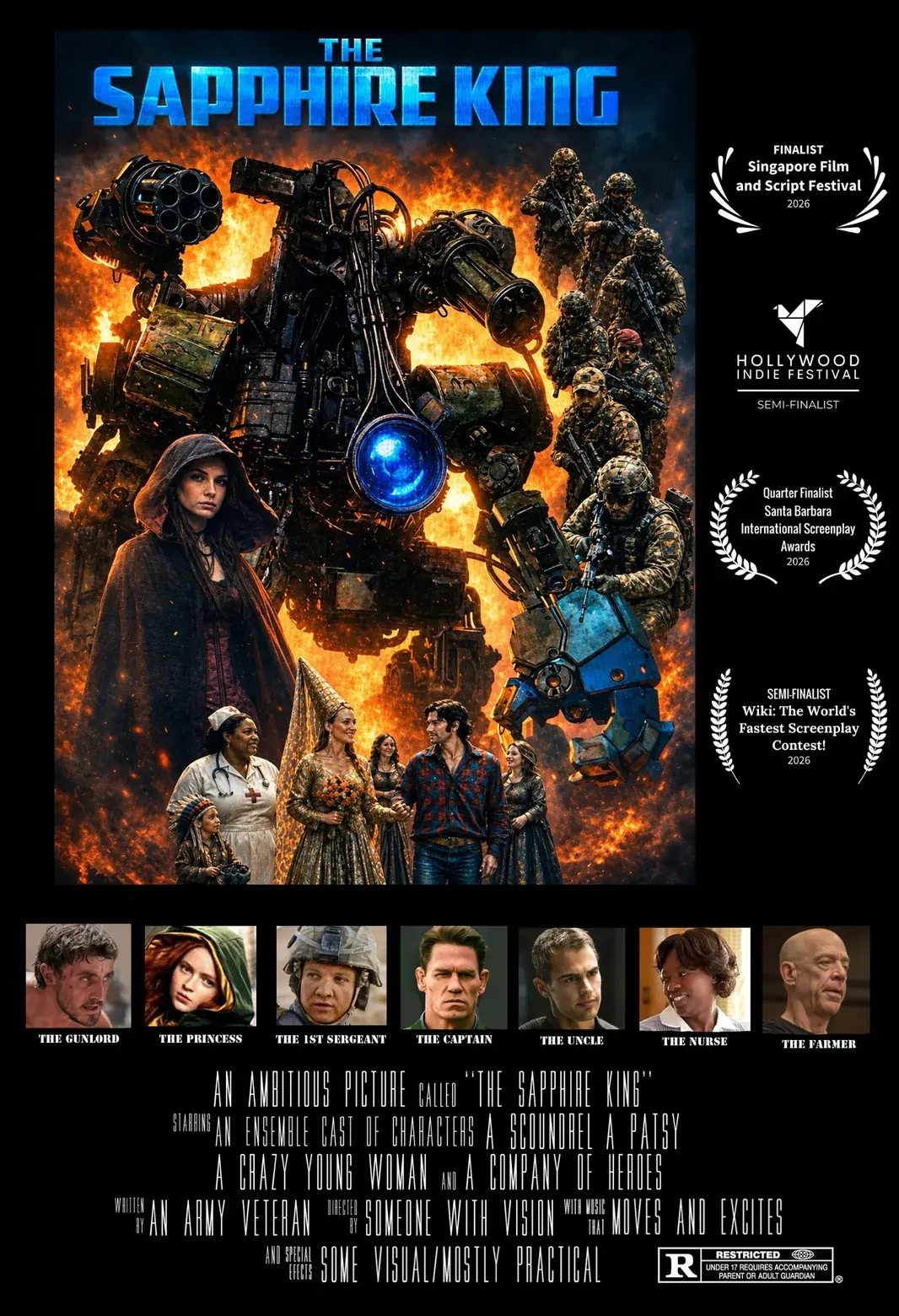 Key art for the screenplay The Sapphire King