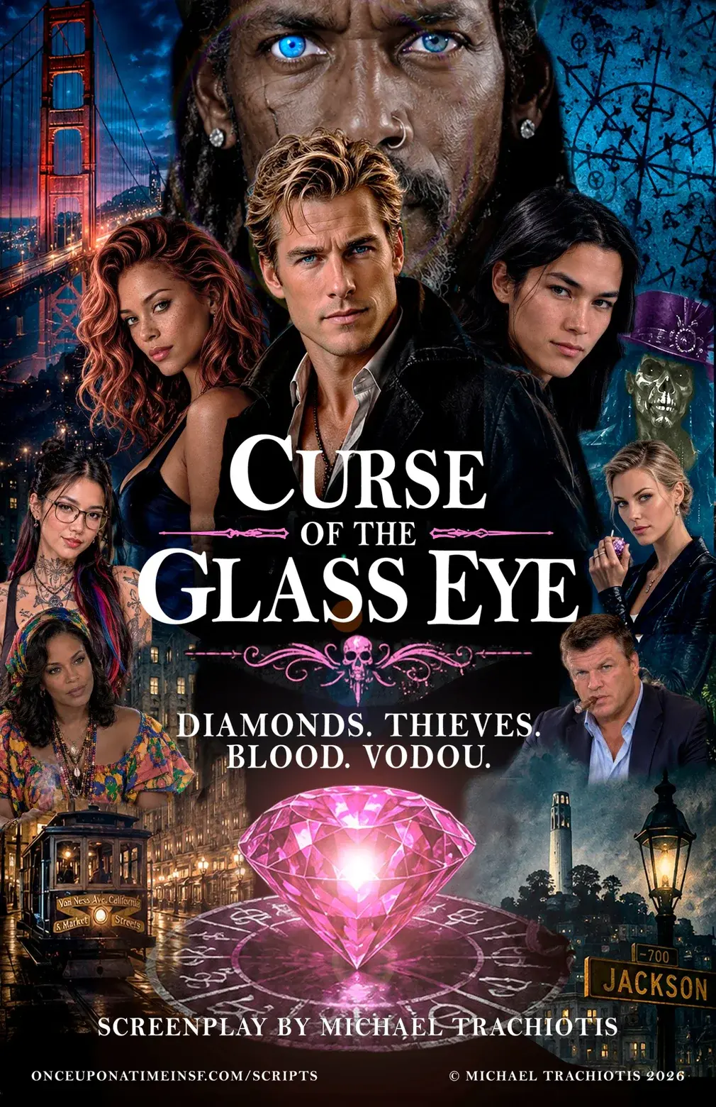 Key art for the screenplay Curse of the Glass Eye